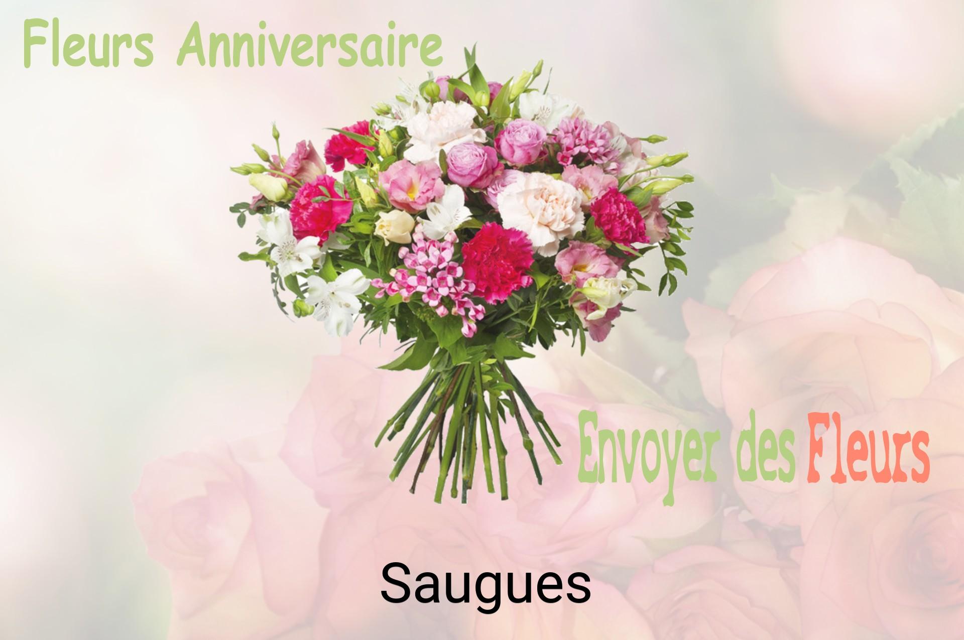 Bouquet de fleurs d’anniversaire livré à Saugues